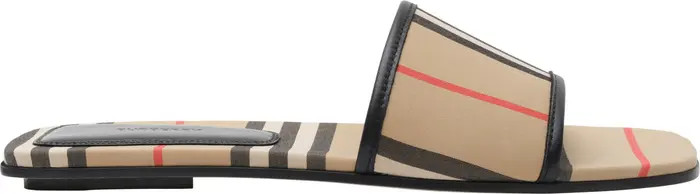 Icon Stripe Cotton Slides | Nordstrom