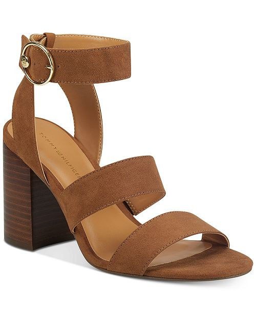 Tommy Hilfiger Sentri Strappy Sandals & Reviews - Sandals & Flip Flops - Shoes - Macy's | Macys (US)