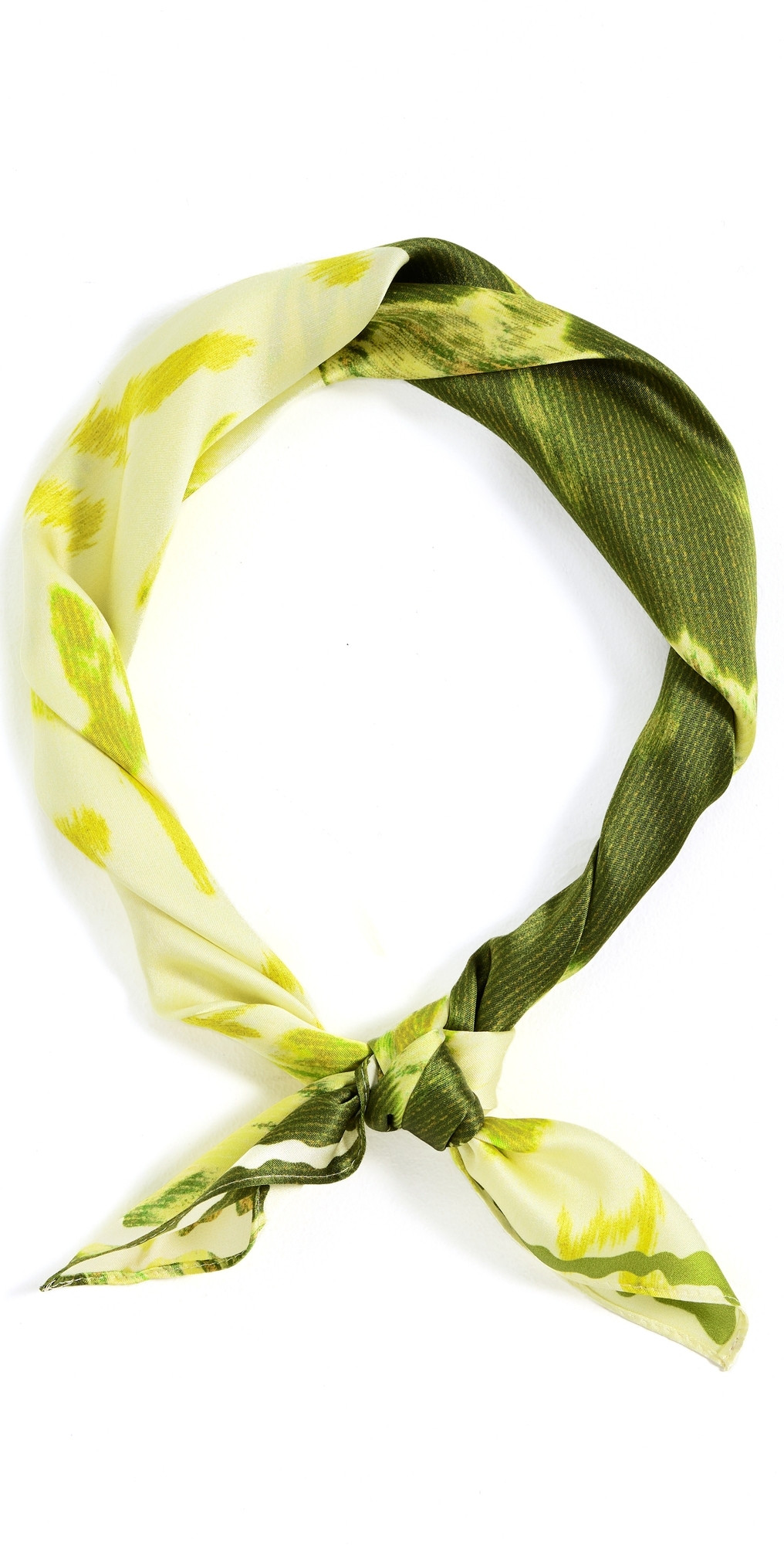 rag & bone Kit Silk Bandana Scarf Lime One Size | Shopbop