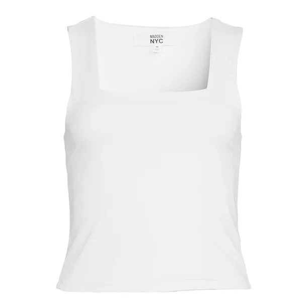 Madden NYC Juniors Square Neck Sleeveless Top | Walmart (US)