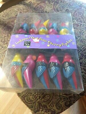 Vintage Tiki Bar Parrots Blow Mold Party String Light Set 10 RV Camper Novelty | eBay US