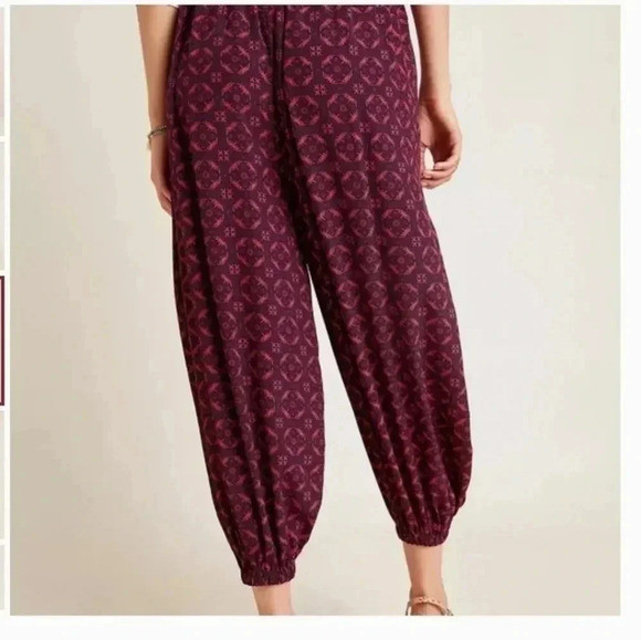 Anthropologie High Waisted Printed Harem Pants | Poshmark