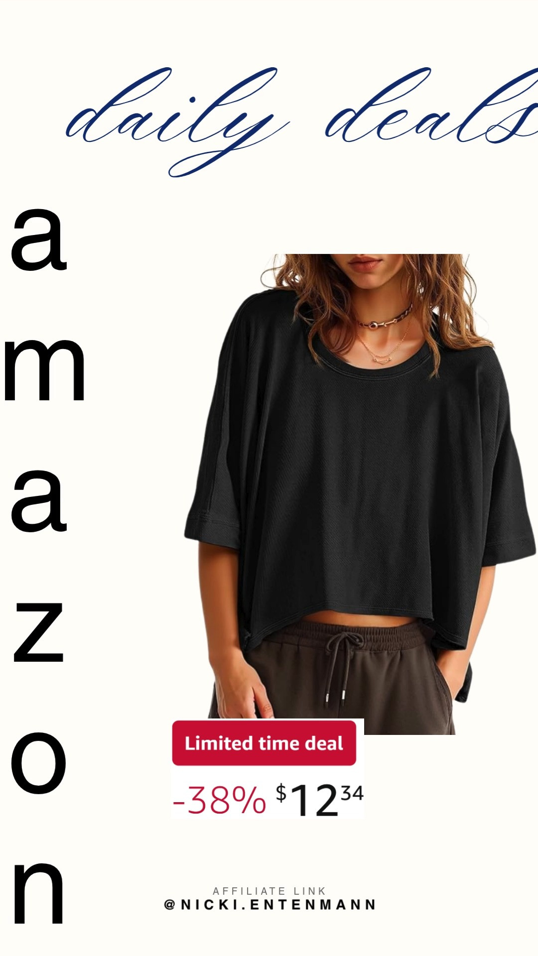 Stay cool and stylish with Womens Oversized Cropped Summer Tee designed for casual comfort. Loose fit and short sleeves make it perfect for everyday wear, keeping outfits effortlessly chic and versatile today. #oversizedtee #croppedtop #casualstyle #summerfashion #streetstyle #everydayfashion #capsulewardrobe #stylefinds #modernliving #shoppinghaul 👕☀️✨ 

 #LTKdayinmylife #LTKootd #LTKSaleAlert