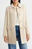 Sam Edelman Crested Button Coat in Navy at Nordstrom, Size Medium | Nordstrom