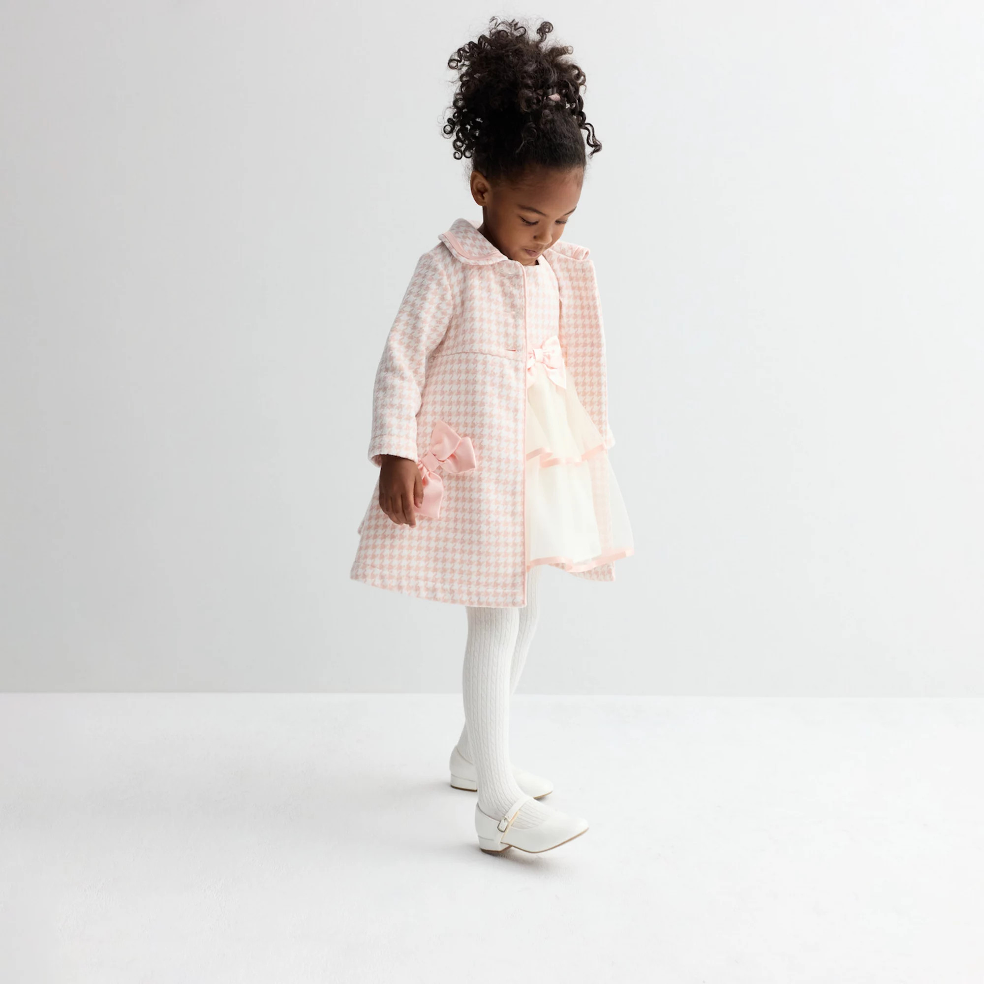 Baby & Toddler Blueberi Boulevard 2-pc. Boucle Coat & Dress Set with Satin Bows | Kohl's