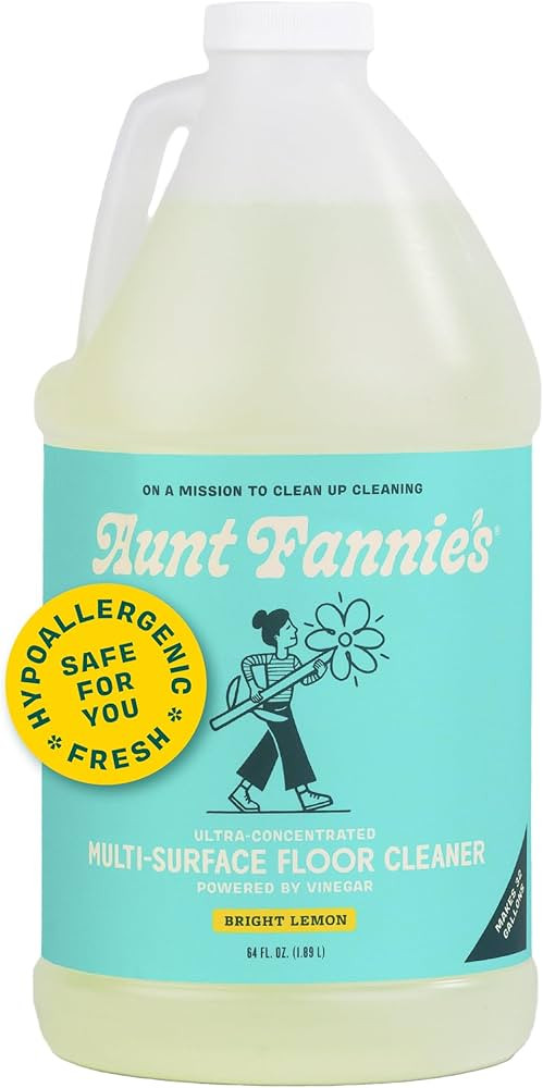 Aunt Fannie's Ultra Concentrated Floor Cleaner Vinegar Wash, Multi-Surface Floor Cleaner For Mopp... | Amazon (US)