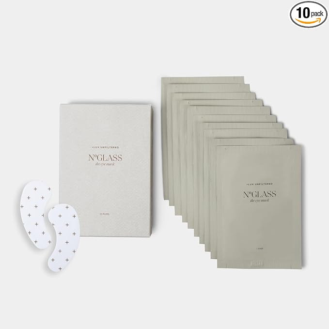 + Lux Unfiltered Cooling Under Eye Patches - Anti-Slip Caffeine Infused Korean Eye Mask - Reduces... | Amazon (US)