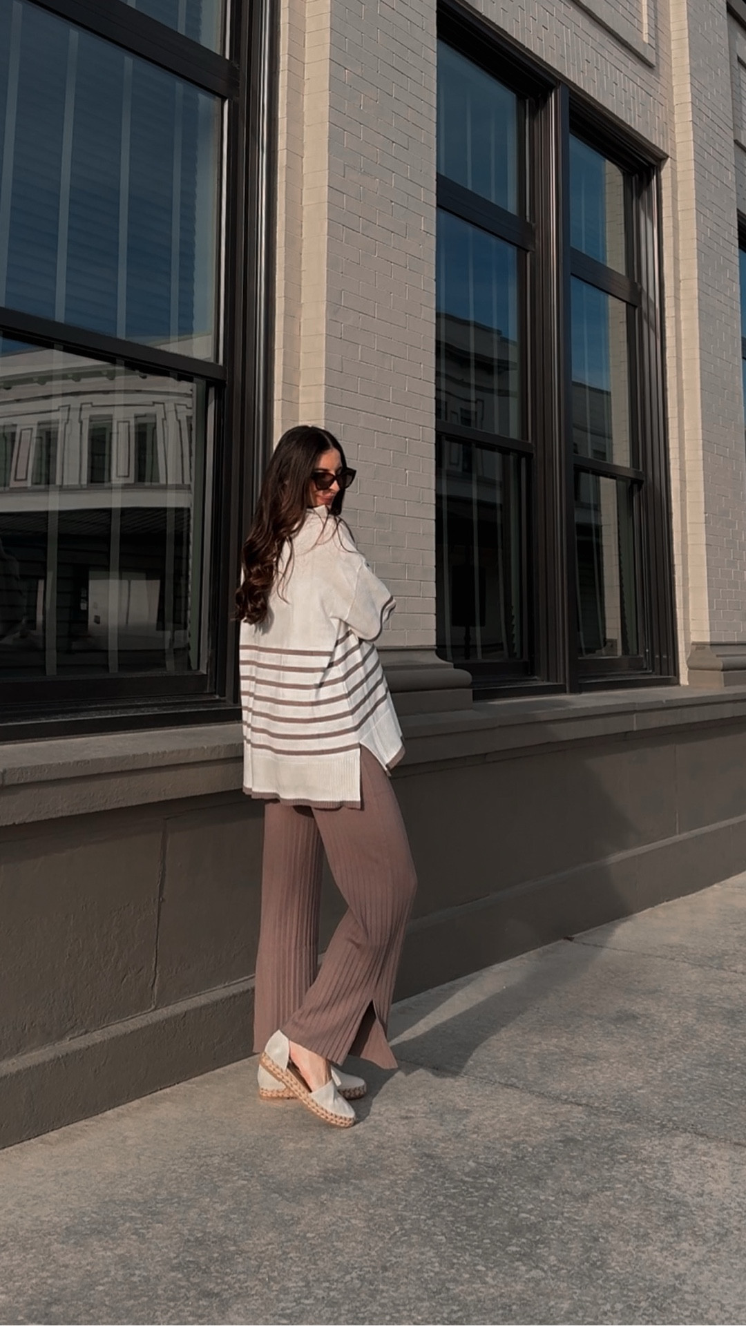 elevated maternity style 🤌🏼 36 weeks pregnant and rotating through these 8 @legoeheritage essentials in the dreamiest mocha and powder blue shades. Built to mix, match, and last well beyond pregnancy ✨

All of these pieces give quiet luxury and make me feel so put together without sacrificing an ounce of comfort! Bump-friendly easy, and best of all, I’ll still be wearing it all well after baby girl arrives 🤍

use discount code LHxCH to save at checkout (valid through 3/6/26)

My Sizing: 

Tops:
- Stripe Knit V Neck Jumper Powder w Off White - size 1
- Sadie Stripe Knit Ivory w Mocha - size S/M
- Cable Knit Cardigan Powder - size 1 
- Magnolia Sleeveless Tank Mocha - size 1

Bottoms:
- Magnolia Knit Pant Mocha - size 0
- Side Panel Pants Black w White - size 0

Dresses:
- Cotton Button Down Mini Natural/Black Stripe - size 1
- Resort Knit Dress II Powder w Off White - size 0

•••••

#legoeheritage #30weekspregnant #bumpstyle #stylethebump #quietluxury

Legoe Heritage, maternity outfit, travel outfit, bump-friendly, maternity fashion, third trimester outfit, postpartum friendly, quiet luxury, minimalist maternity, chic maternity style, neutral outfit, capsule wardrobe, elevated basics, everyday essentials, effortless style, travel day look, comfortable chic, minimal mom style, street style maternity, luxury maternity brand, mama to be, pregnancy fashion, maternity must-have, maternity travel, bump style, stylish mom, pregnancy essentials, two under two, mom wardrobe, outfit repeat friendly, longwear maternity, size inclusive maternity, soft knit set, spring maternity style 
   

#LTKBump #LTKmomlife #LTKWorkwear