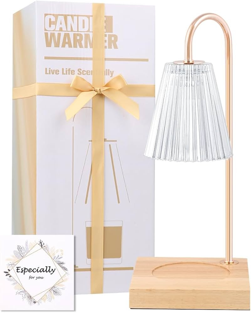CANMEIJIA Candle Warmer Lamp, Dimmable Candle Lamp Warmer, Electric Candle Lamp Warmer with Timer... | Amazon (US)
