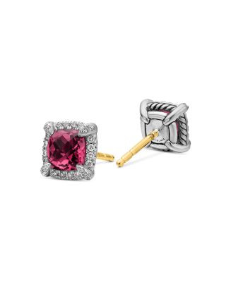 Sterling Silver Chatelaine Garnet Stud Earrings with Diamonds - Exclusive | Bloomingdale's (US)