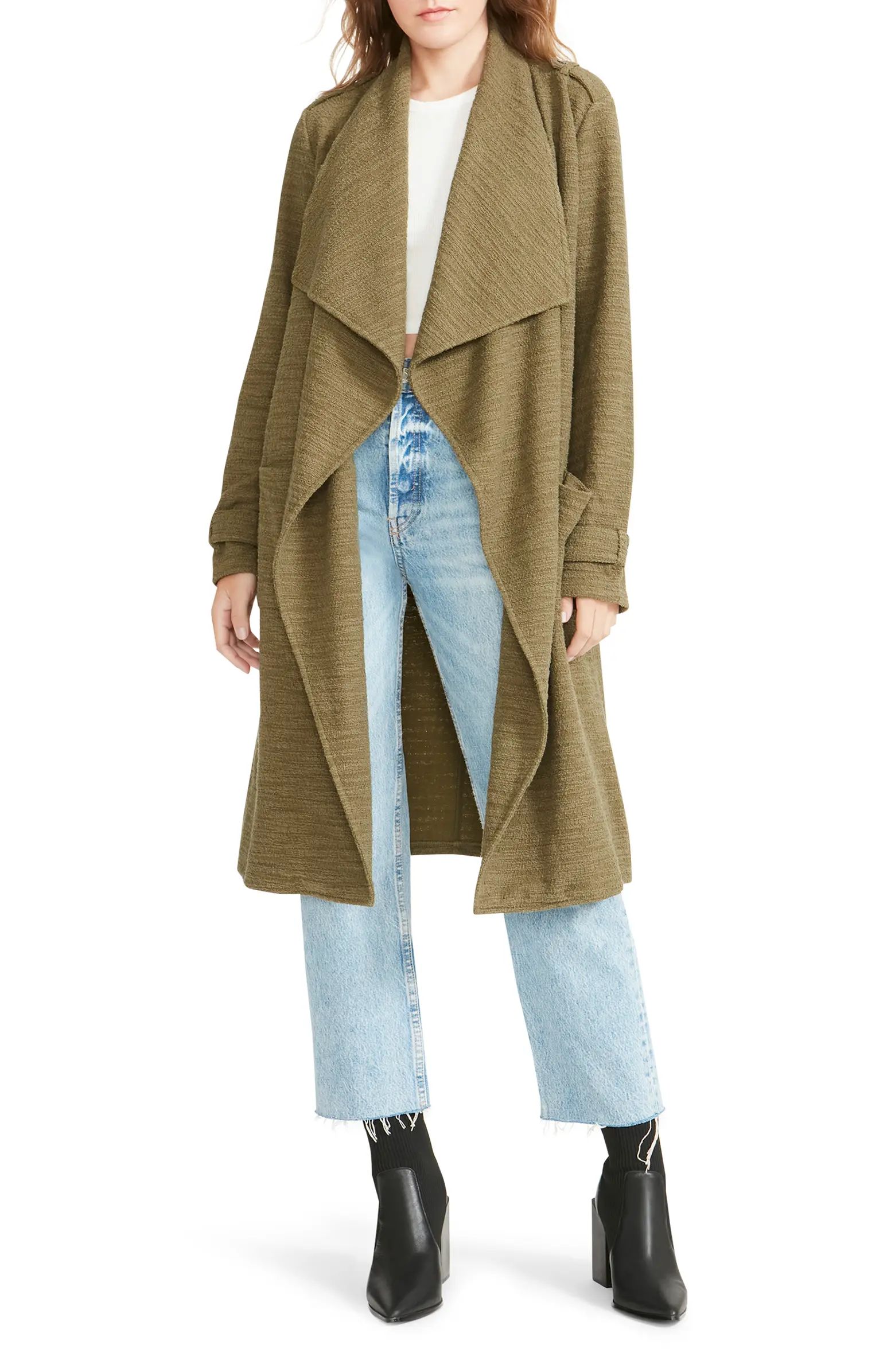 BB DAKOTA BY STEVE MADDEN Open Front Trench Coat | Nordstrom Rack