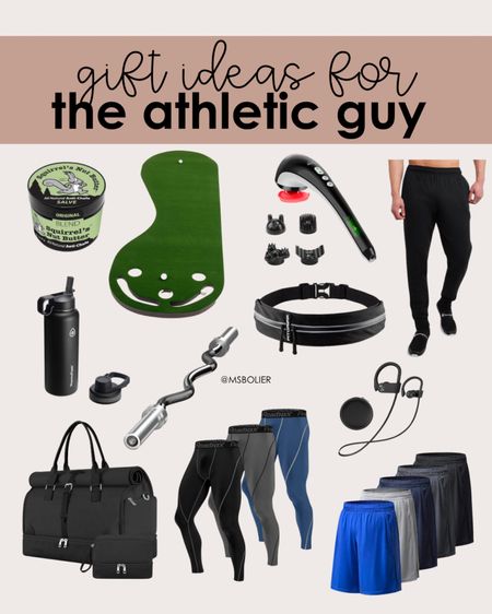Gift ideas for the athletic guy in your life! Men’s Christmas gift ideas! Husband gifts, father gifts, brother gifts! Holiday deals, amazon shopping 

#LTKCyberWeek #LTKSeasonal #LTKGiftGuide