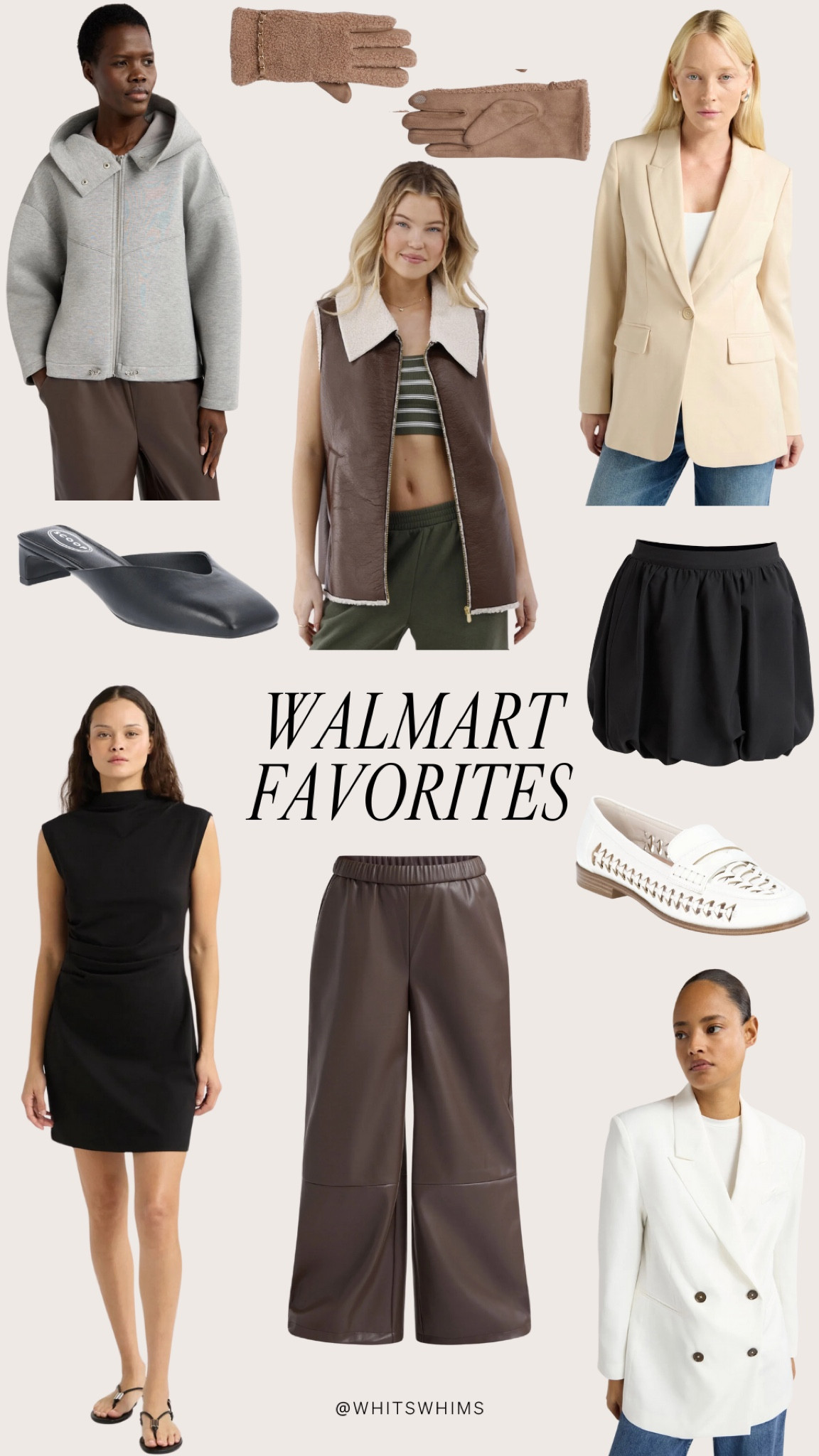 More Walmart favorites! 

Gloves, blazer, jacket, faux leather vest, sandals, black bubble skirt, black midi dress, brown faux leather pantss

#LTKStyleTip #LTKWorkwear #LTKSeasonal