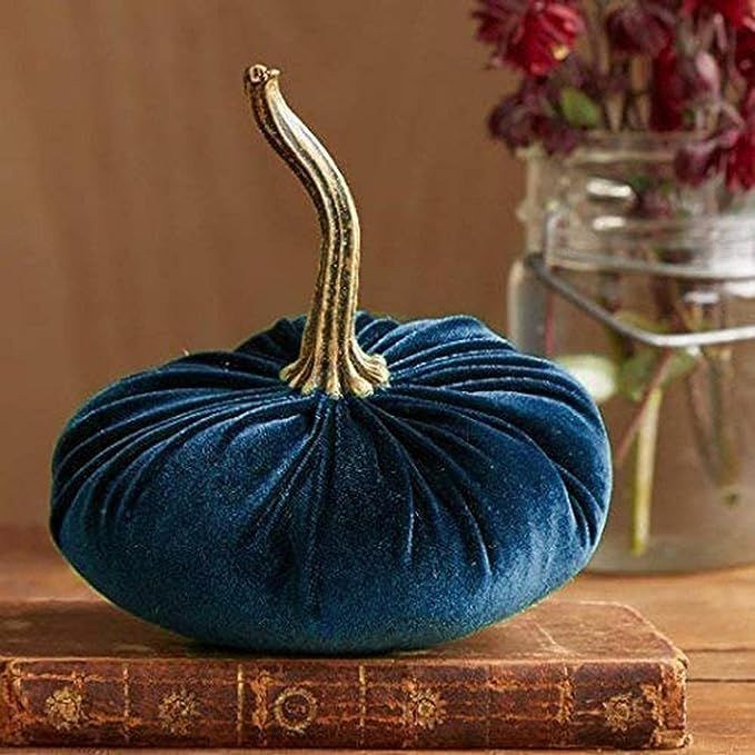 Owill Handmade Velvet Pumpkins Decor, Super Soft Stuffed Pumpkin, Durable Halloween Plush Pumpkin... | Amazon (US)