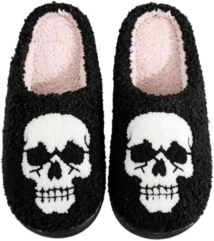 Halloween Christmas Slippers Holiday Slipper House Shoes Home Slipper for Women Fuzzy Outdoor Ind... | Amazon (US)