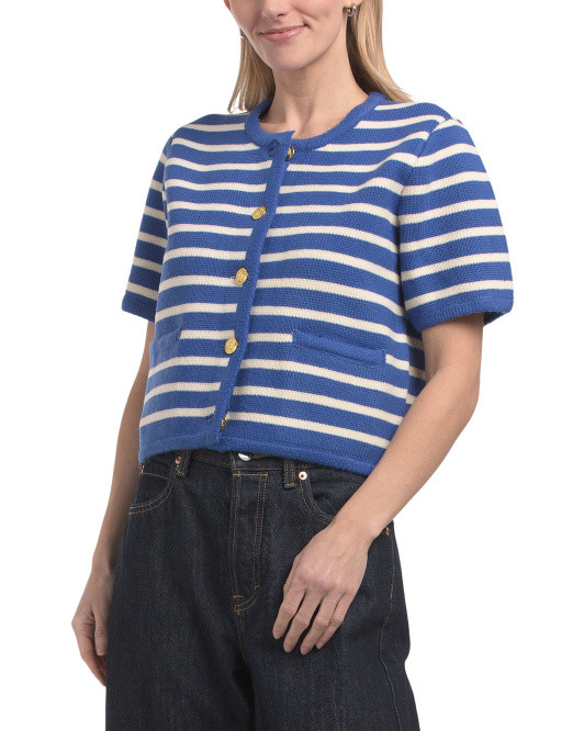 Knit Striped Sweater Cardigan | TJ Maxx