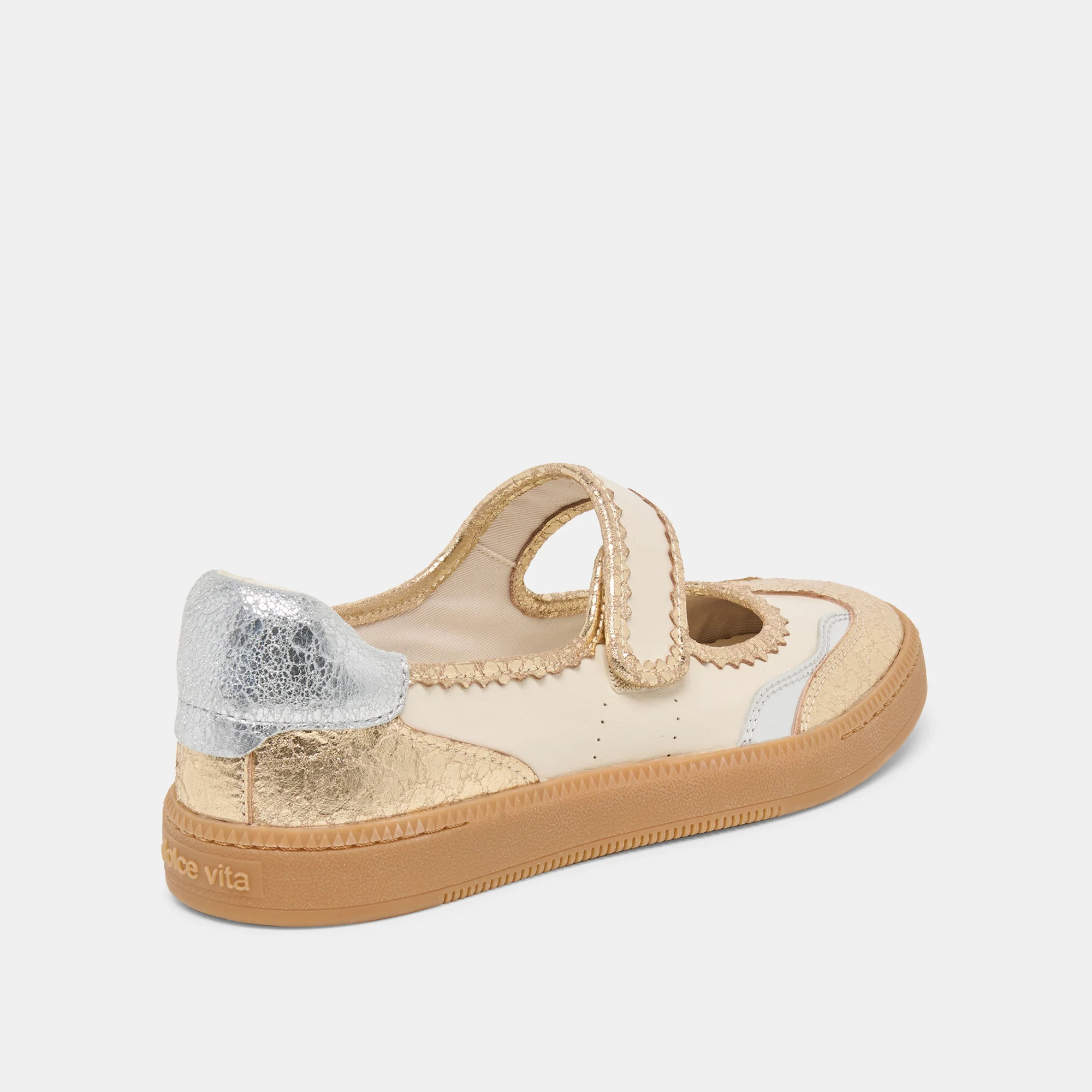 NANET Metallic Multi Leather Mary-Jane Sneakers | Dolce Vita | DolceVita.com