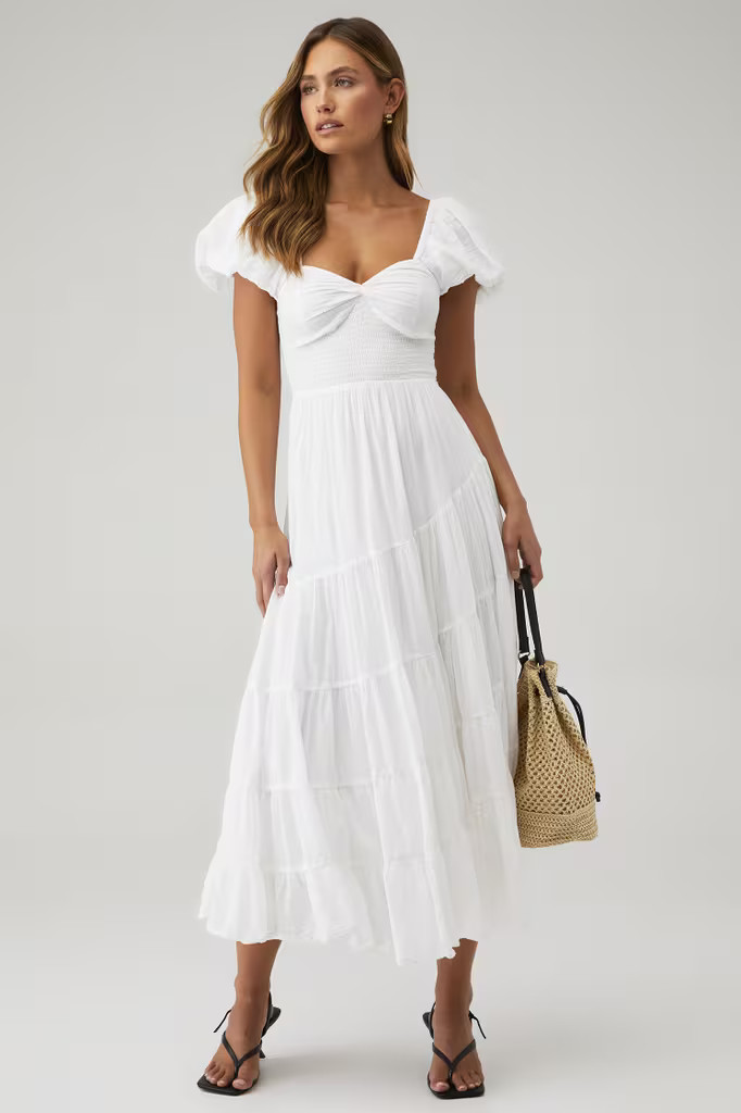 SHORT SLEEVE SUNDRENCHED MAXI | FashionPass