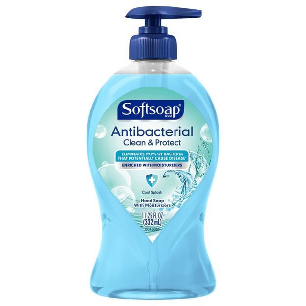 Softsoap Antibacterial Liquid Hand Soap Pump - Clean & Protect - Cool Splash - 11.25 fl oz | Target