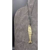 Small Fish Brass Pendant | Etsy (US)