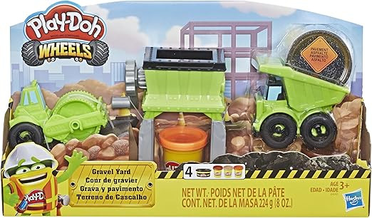 Play-Doh Wheels Gravel Yard Construction Toy with Non-Toxic Pavement Buildin' Compound Plus 3 Add... | Amazon (US)