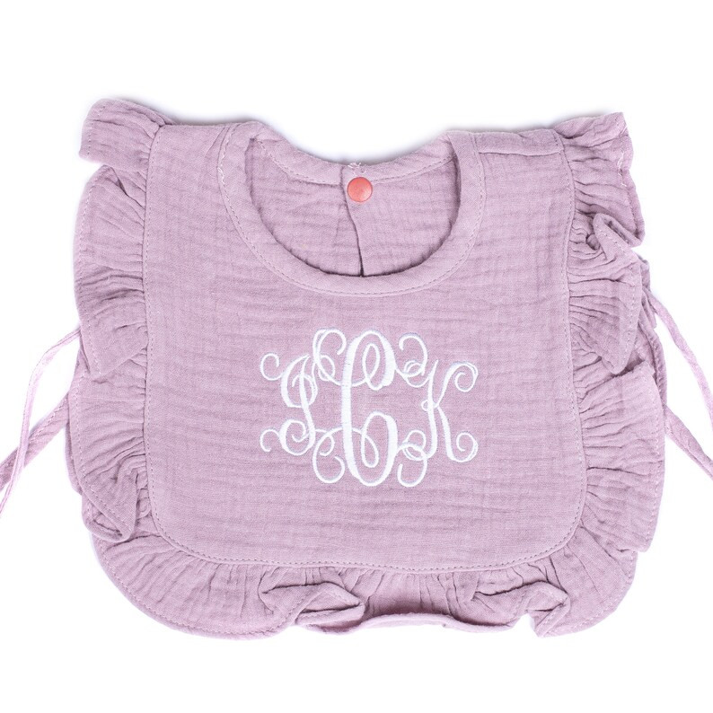 Personalized Baby Bibs Personalized Gift for Baby Girls Monogram Baby Bib New Baby Girl Gift Baby... | Etsy (US)