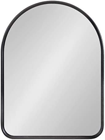 Kate and Laurel Caskill Midcentury Arched Wall Mirror, 18 x 24, Black, Decorative Modern Mirror for  | Amazon (US)