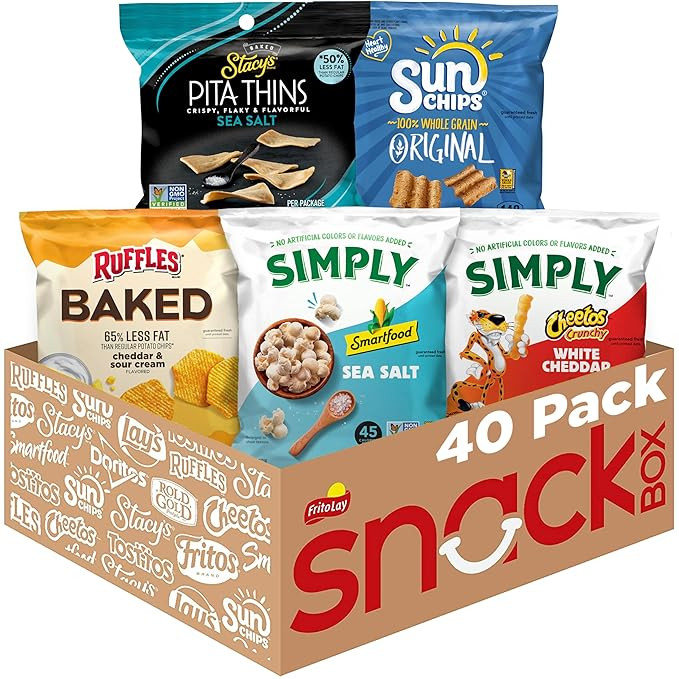 Frito-Lay Ultimate Smart Care Package 2.0, Variety Assortment of Snacks (Pack of 40) | Amazon (US)