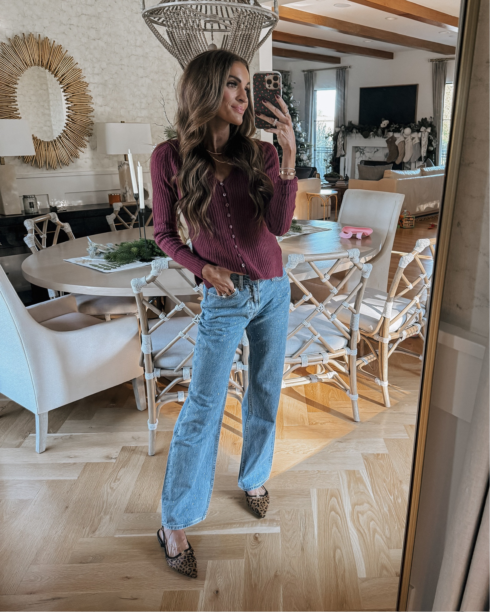 swooning over these rhinestone jeans! ✨ such a cute, festive look for the holidays! 

#LTKCyberWeek