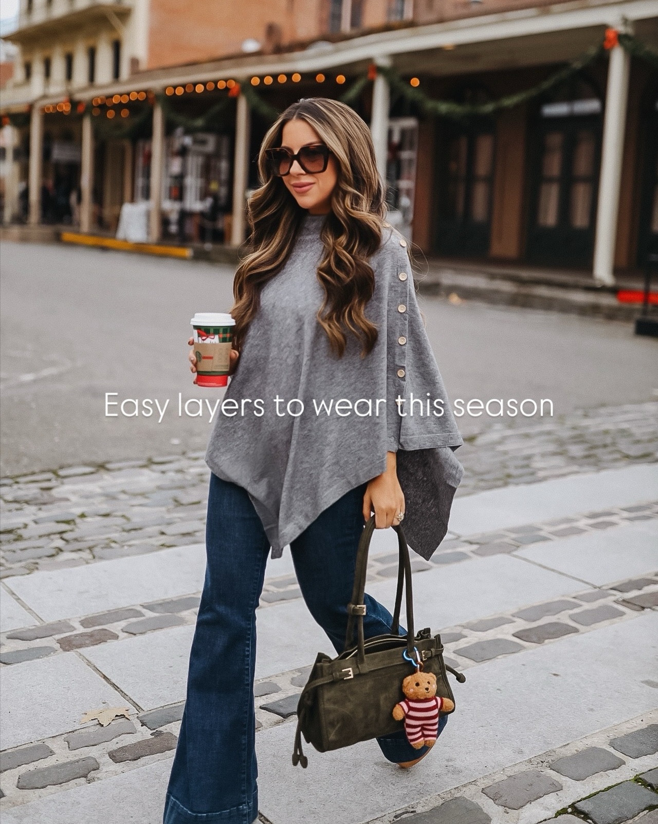 Amazon style
Amazon sweater
Poncho
Flared jeans
Bag charm
Denim jacket
Gifts for her
Winter holiday outfit



#LTKPetite #LTKHoliday #LTKootd