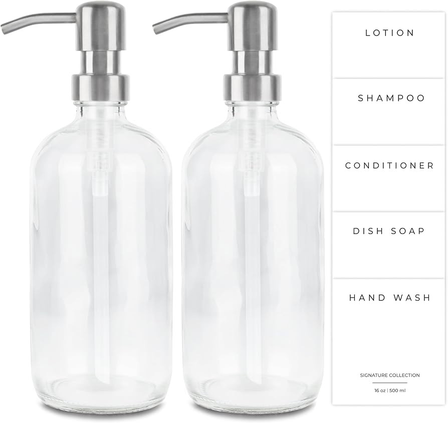 Emerson Soap Dispenser, Dish Soap Dispenser for Kitchen Sink, Soap Dispenser Bathroom Set, Hand S... | Amazon (US)