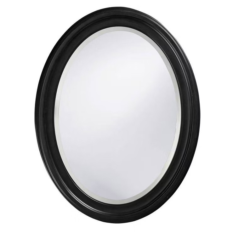 Oval George Decorative Wall Mirror Black - Howard Elliott | Target