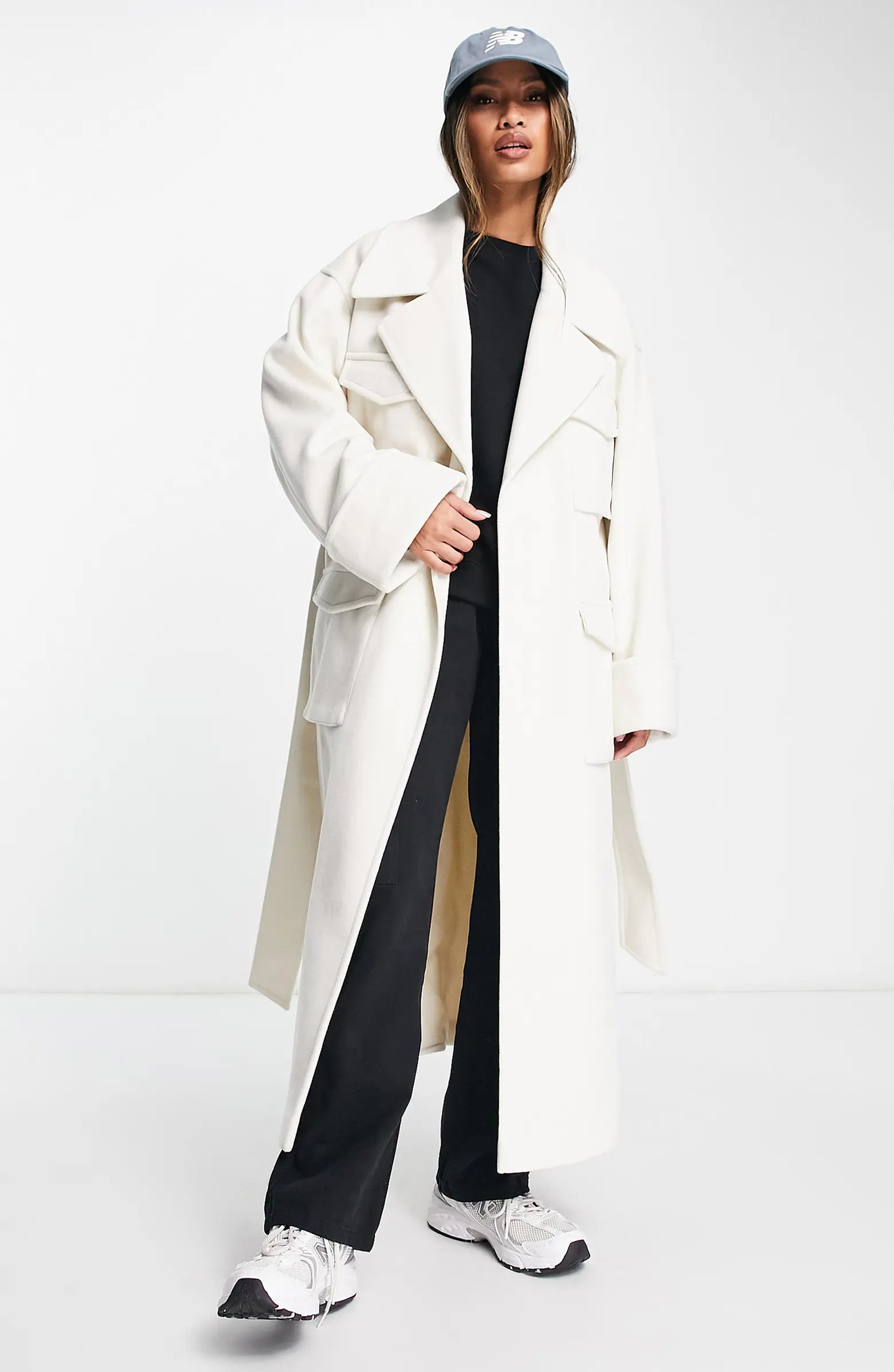 Cargo Pocket Long Coat | Nordstrom