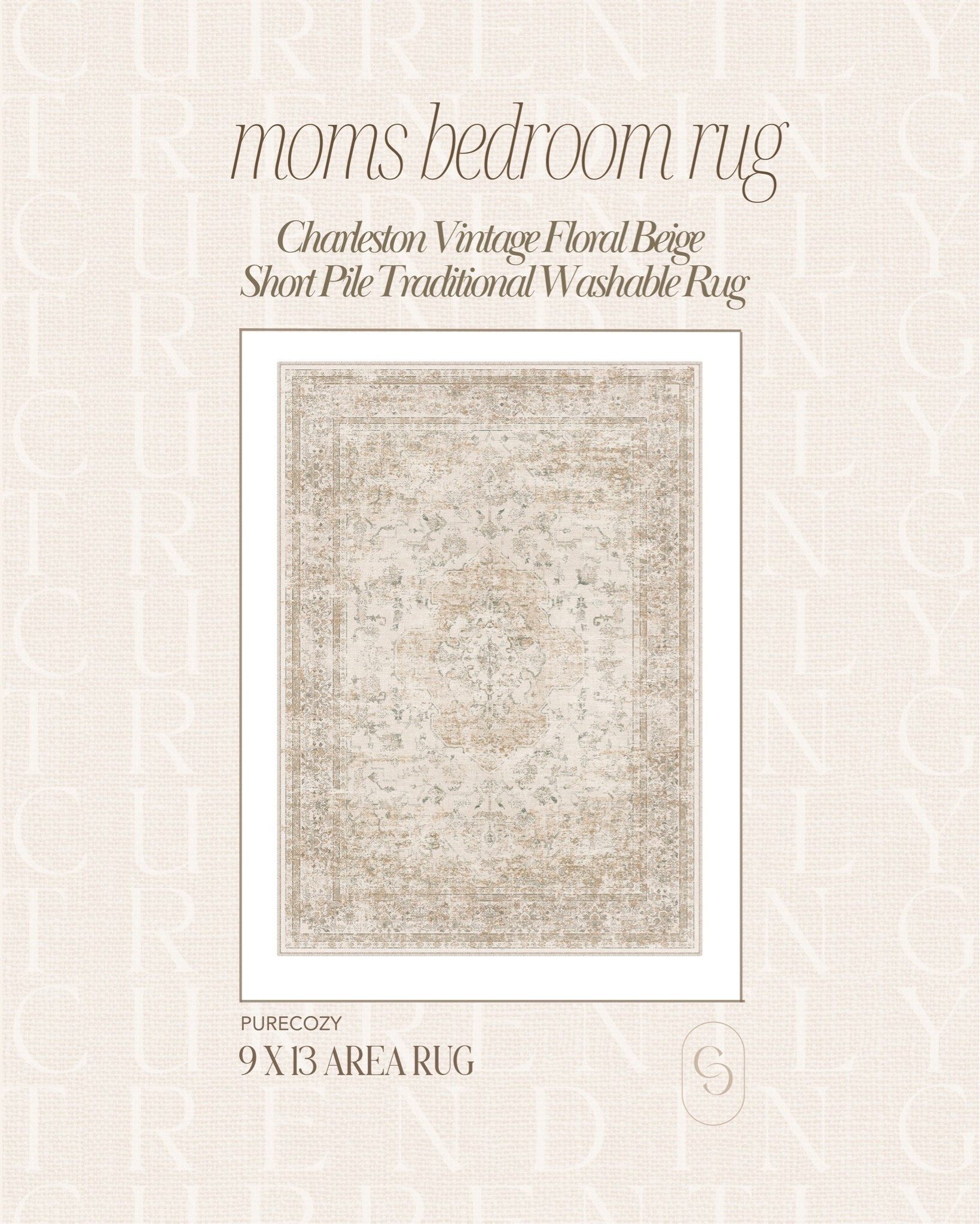 I finally found the rug that tied my mom's entire bedroom together. 

The warm vintage pattern adds just the right amount of character without overwhelming the space, and the neutral tones work beautifully with the rich brown walls. Bonus: it's machine washable, so it's just as practical as it is beautiful.
If you've been looking for a timeless rug that instantly makes a room feel cozy, this is it.

Use code EVA for a discount at checkout.
https://purecozyhome.com/?ref=EVA

 Linked for you in my LTK!

#LTKHome