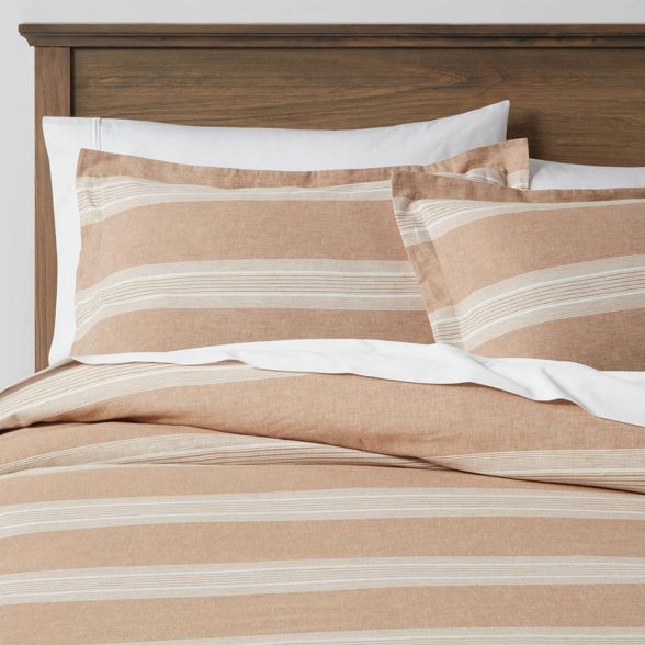 Chambray Yarn Dye Stripe Duvet & Sham Set - Threshold™ | Target