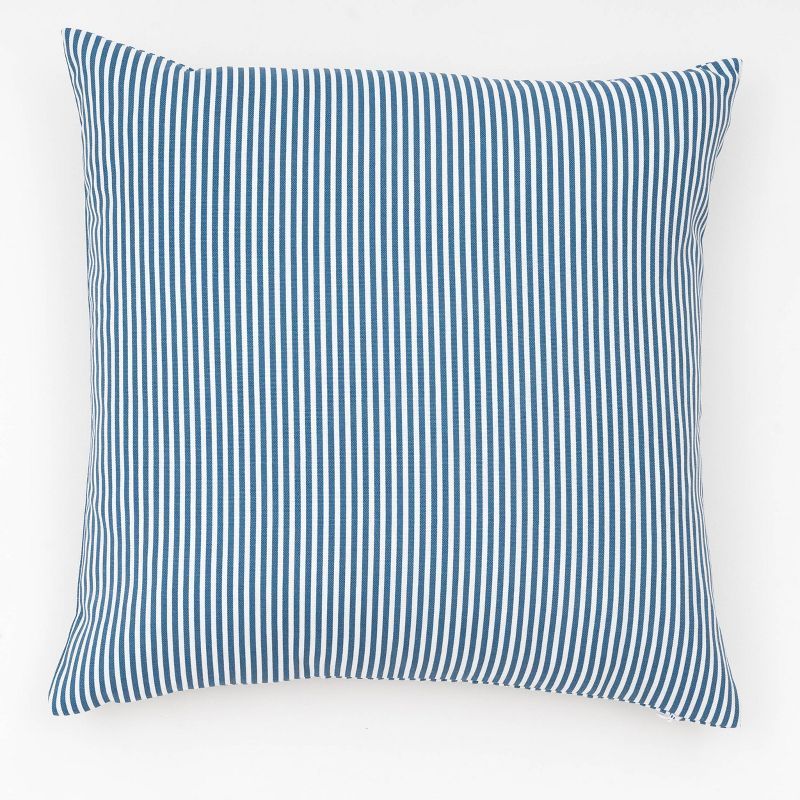 18"x18" Biscay Striped Indoor/Outdoor Square Throw Pillow - freshmint | Target