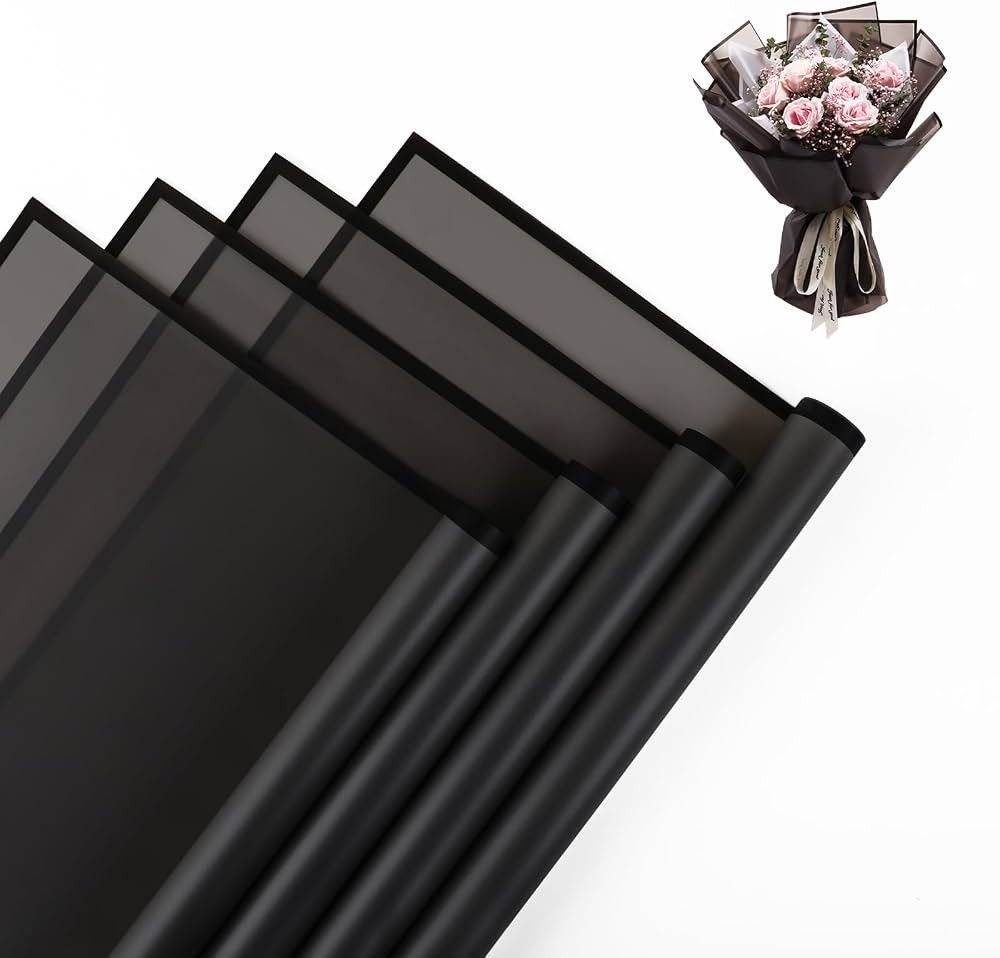 NESCCI 20 Sheet Flower Wrapping Paper - Waterproof Floral Bouquet Wrapping Paper, Florist Supplie... | Amazon (US)