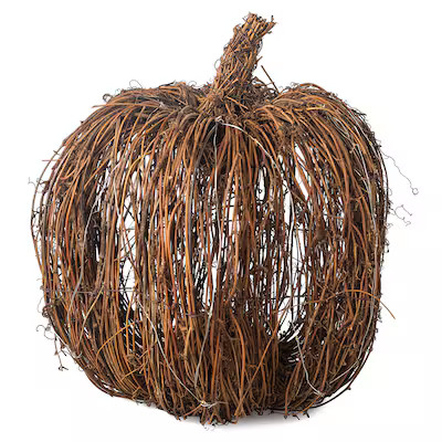 Holiday Living Lighted Wicker Pumpkin | Lowe's