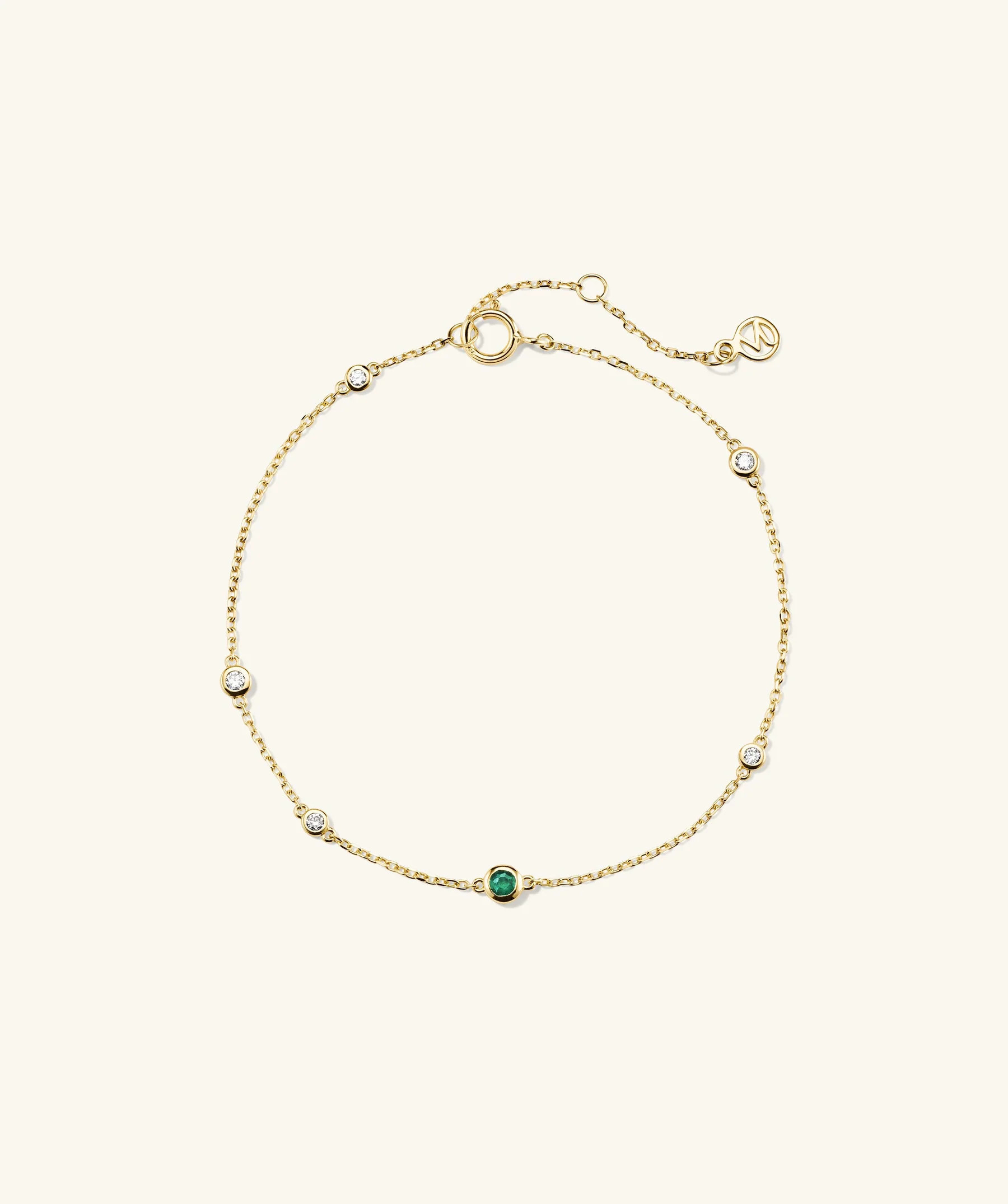 Multi Gemstone Station Bracelet | Mejuri Fine Crew