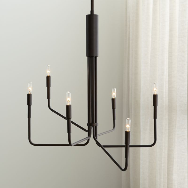 Clive Bronze Chandelier Light + Reviews | Crate & Barrel | Crate & Barrel