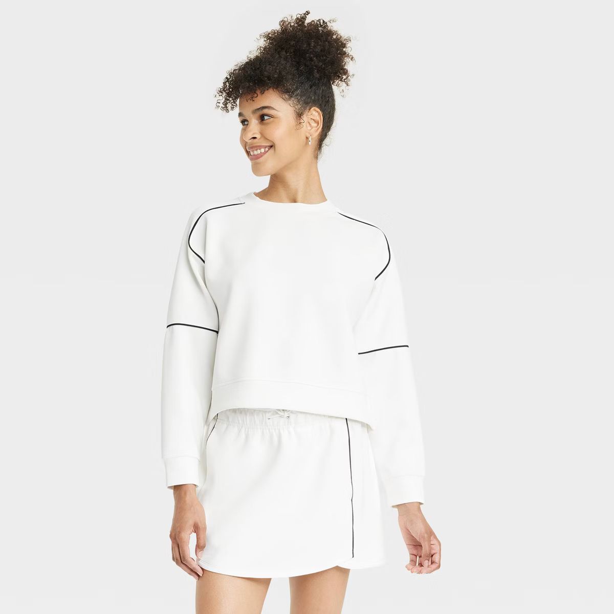 Women's Airy Sleek Crewneck Sweatshirt - All In Motion™ | Target