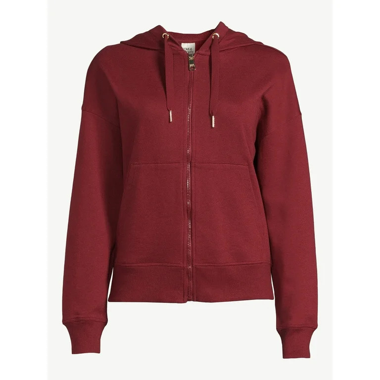 Love & Sports Women's Embossed Logo Hoodie with Zip Front | Walmart (US)