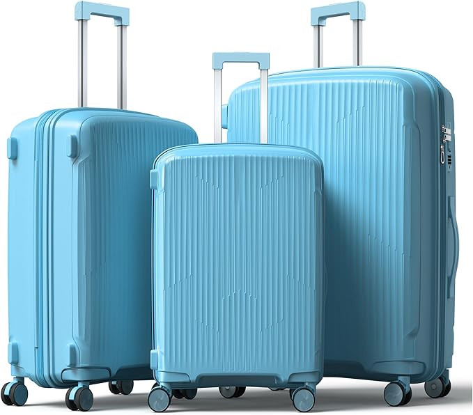 Nazhura Luggage Set, 3-Piece Hardside Suitcase Set, 20-inch Carry On, 24-inch, 28-inch Luggage | Amazon (US)