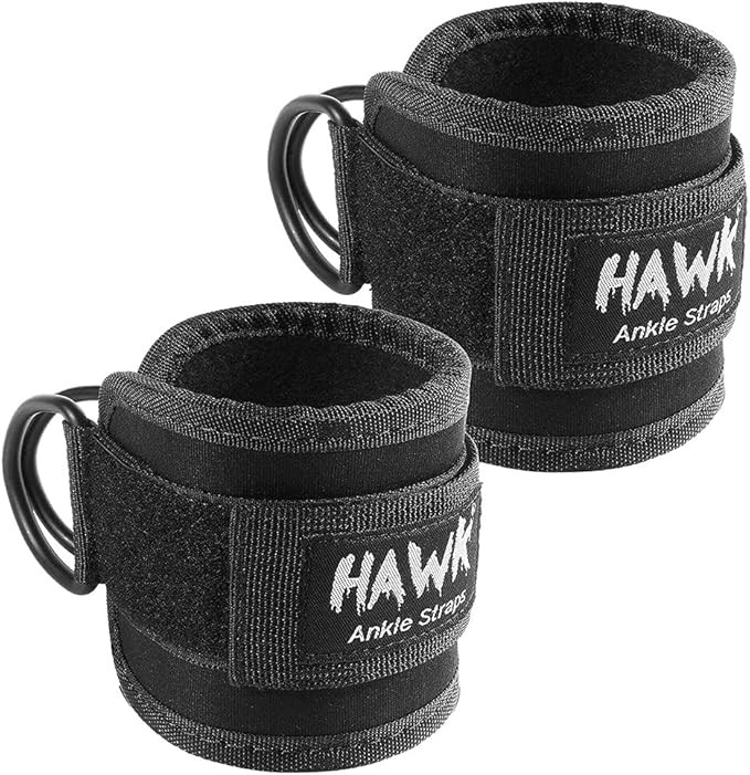 Hawk Sports Ankle Straps for Cable Machines for Enhanced Booty, Glute, Leg & Other Lower Body Wor... | Amazon (US)
