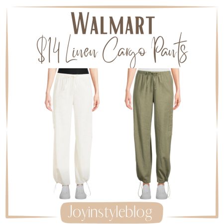 $14 Walmart No Boundaries Juniors Linen Cargo Pants / work outfit / work pants / summer outfit / spring outfit  

#LTKOver40 #LTKFindsUnder50 #LTKWorkwear