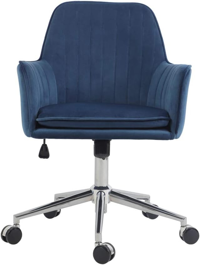 ARDICO Home Office Chair with Middle Back, Modern Design Velvet Desk Task Chair with Arms in Stud... | Amazon (US)