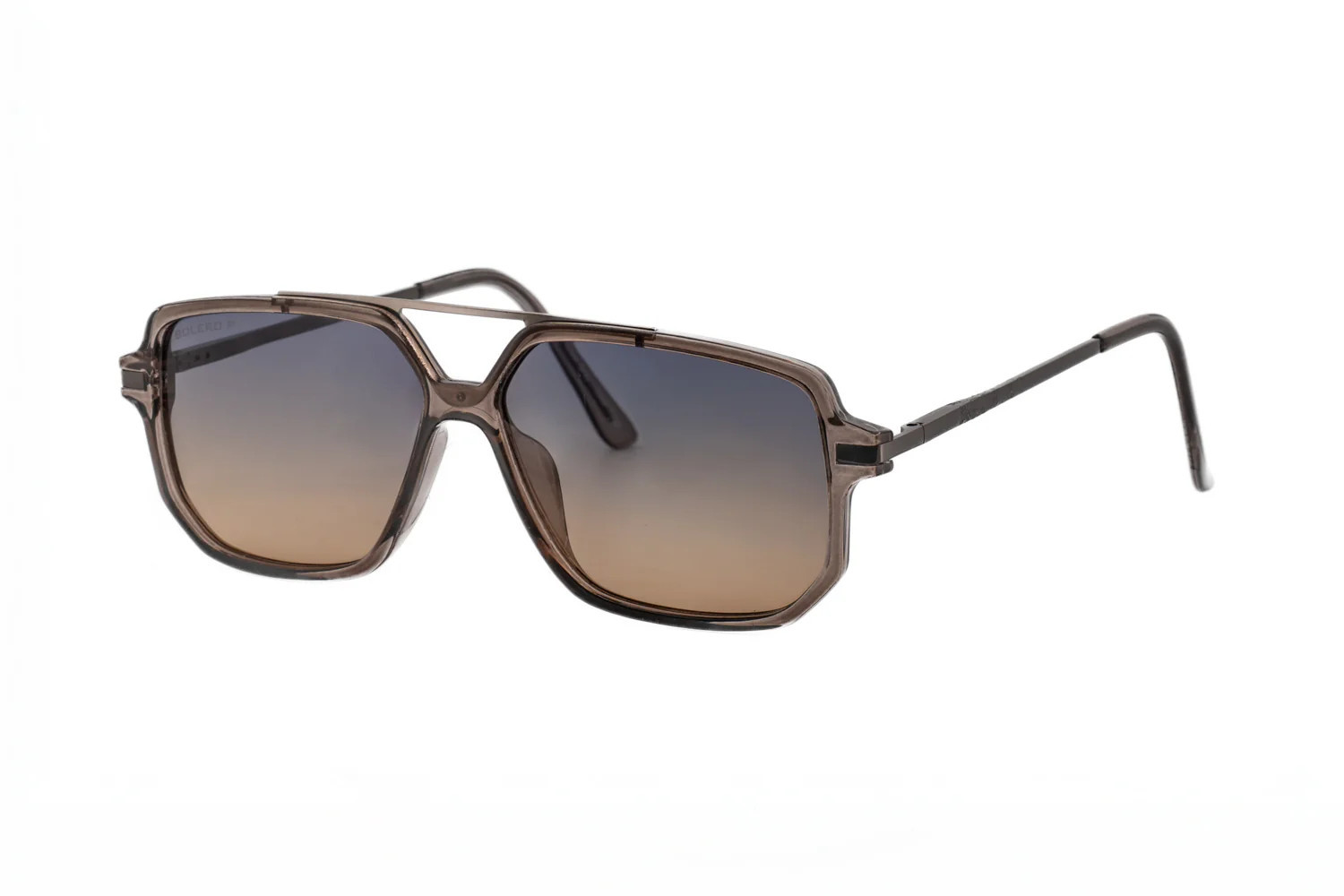 Boléro Sable — Navigator Polarized Sunglasses Clear Gray / Clear Tinge / Polarized | Boléro Eyewear