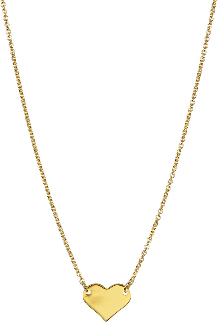 14K Yellow Gold Plated Sterling Silver Heart Necklace | Nordstrom Rack