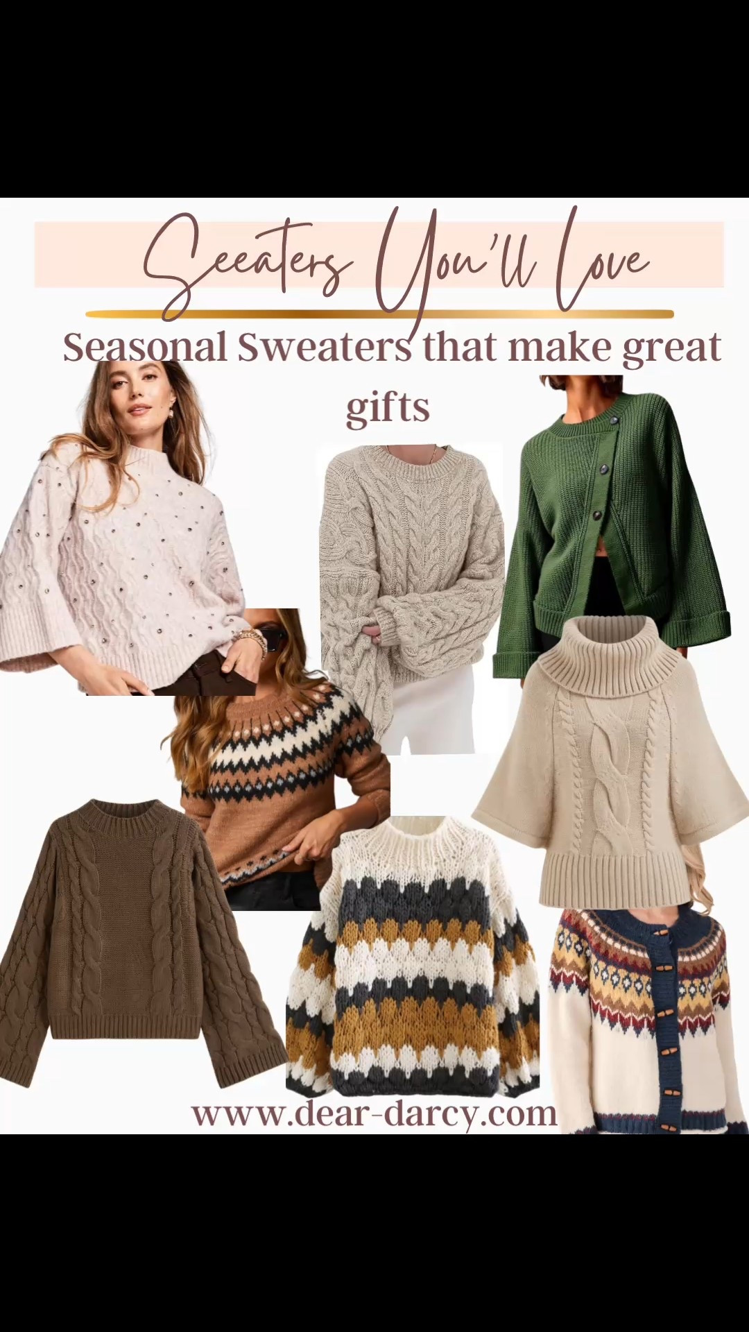 Seasonal sweaters you’ll love and wear all season long!
Several are under $45 and some are on sale!

I have a few of these and love! 

Perfect for Fall outfits, Thanks giving and a couple perfect for the Holidays



#LTKSaleAlert #LTKStyleTip #LTKFindsUnder50