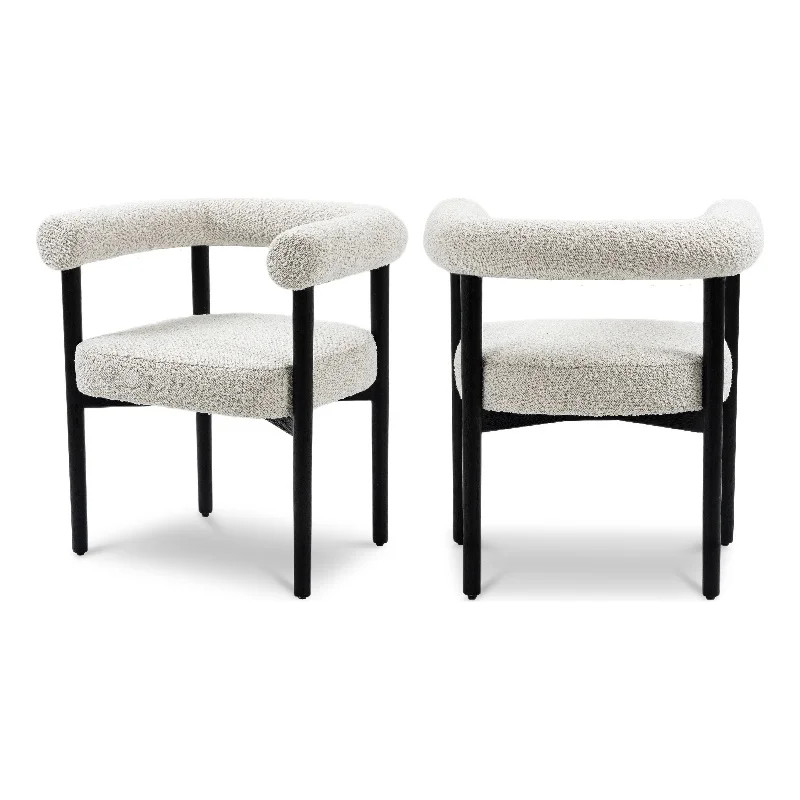 Meridian Furniture Hyatt Cream Dining Chair | Walmart (US)